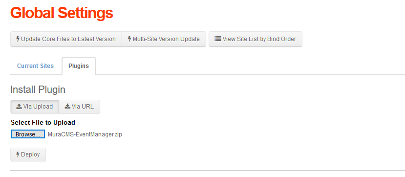 MuraCMS Install Plugin Muracms Install Plugin
